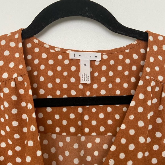 Polka Dot True Wrap Dress - Picture 3 of 4